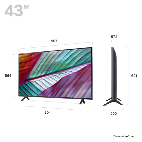 LG LG LED UR75 43" 4K Smart TV, 2024 1