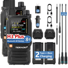 Ham Radio TIDRADIO TD-H3 Plus Walkie Talkies for Adults Long Range-2 Pack