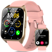 Smart Watch for Women, 1.85" Smartwatch Answer/Make Calls, Fitness Watch with Heart Rate/Sleep Monitor/Step Counter, 110+ Sport Modes, IP68 Waterproo