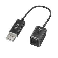 Cubilux USB A to TOSLINK Optical SPDIF Output Adapter, 192 kHz/24 Bit