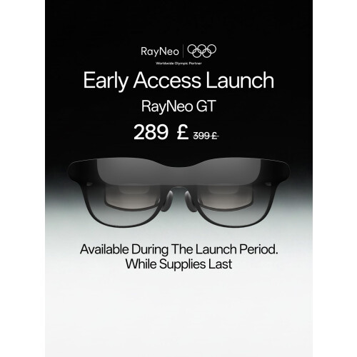 RayNeo GT AR/XR Glasses,201" Native 3DoF Video Display, DolbyVision Support 1