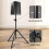 2 X Heavy-Duty Speaker Stands, 89-180CM Height-AdjustableUniversal Speaker Stand,35 MM Compatible Insert 6