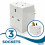 Status STATUS 3 Way Multi Plug Adaptor, White 3