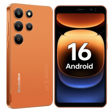 Blackview Wave 2C Smart Phone Android 16, 5" Mini Mobile Phones, Orange