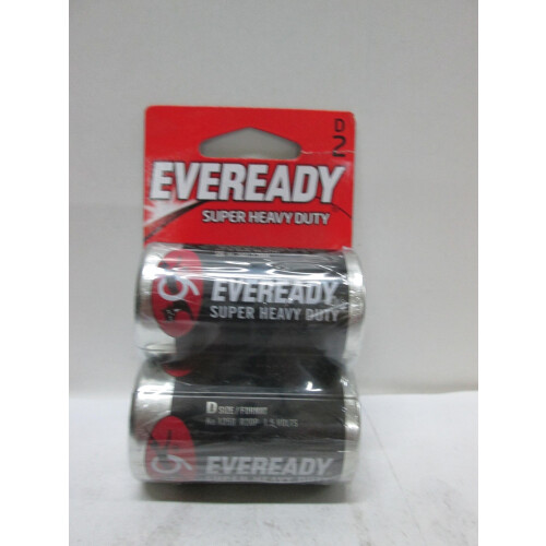Eveready Eveready Super Heavy Duty D 1.5V Batteries - PACK 2 1 Pack 1