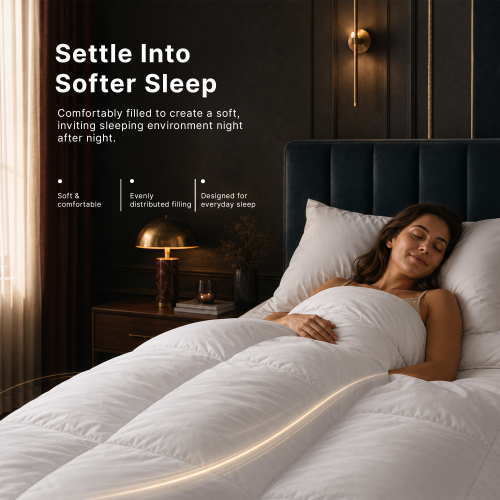 Double 15 Tog Poly Cotton Winter Duvet 2
