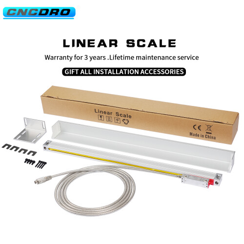 DRO Système de mesure sans contact à règle linéaire, haute précision, 100mm, résolution 5um 1