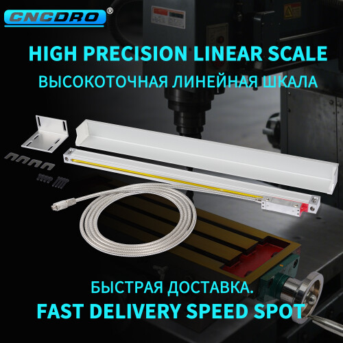 DRO Système de mesure sans contact à règle linéaire, haute précision, 100mm, résolution 5um 2