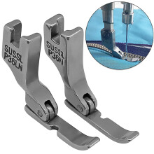 Lot de 4 pieds-de-biche pour fermeture éclair, pour machine à coudre industrielle Singer Brother Juki
