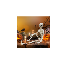 Posable Full Body Skeleton Halloween Party Prop