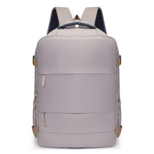 Sac à dos de voyage grande capacité, étanche, pour ordinateur portable et bagages à main, Gris