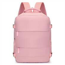 Sac à dos de voyage grande capacité, étanche, multi-poches pour ordinateur portable et bagages à main, Rose