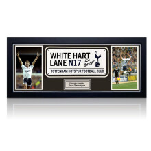 Paul Gascoigne Signed Tottenham Hotspur Street Sign. Framed