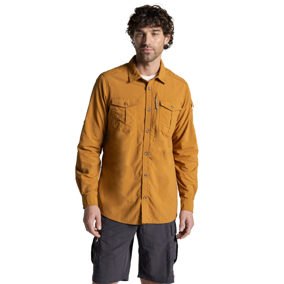Craghoppers Men's Deep Henna Nosilife Adventure Iii Long Sleeve Shirt - Size L - Image 3