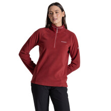 (12, Carmine Red) Craghoppers Womens Miska VI Half Zip Warm Winter Pullover Fleece