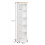 Mercers Furniture Corona White Tall Narrow Bookcase 4