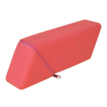 Porte-stylo pliable en silicone rouge, trousse à crayons extensible à grande capacité, organisateur de bureau et maquillage