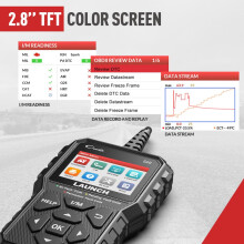 LAUNCH Scanner OBDII CReader 529, Outil de diagnostic moteur, Lecture et effacement codes défaut, Pour voitures après 1996