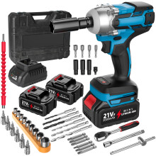 Clé à chocs sans fil 380 Nm, moteur sans balais, 1/2 pouce, compatible batterie Makita 18V pour voiture et camion