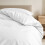 Imperial Rooms (White, Super King) Duvet Cover Set with Pillowcases - Soft Brushed Microfibre Quilt Cover Bedding Set, Hypoallergenic & Machine Washable 5