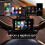 5 Inch Wireless Motorcycle CarPlay & Android Auto Display, IP68 Waterproof HD Touchscreen GPS Navigation, Bluetooth, FM Audio 3
