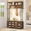 Coat Rack with Shoe Storage Hall Tree with Bench 1