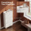 Fluted Wooden Shoe Cabinet White and Silver 7