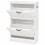 Shoe Cabinet with 2 Flip Drawer, Space-Saving Slim Cupboard, White 7