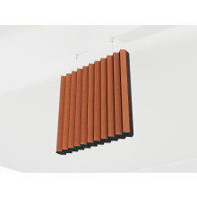 (Cherry) 2 Pack - Acoustic Ceiling Panels "BUFLER" with mounting kit | Absorption - Diffusion - Reflection - Soundproofing