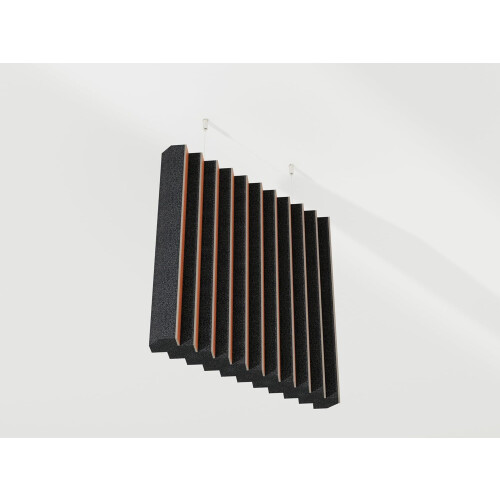 (Cherry) 2 Pack - Acoustic Ceiling Panels "BUFLER" with mounting kit | Absorption - Diffusion - Reflection - Soundproofing 1