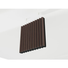 (Wenge) 2 Pack - Acoustic Ceiling Panels "BUFLER" with mounting kit | Absorption - Diffusion - Reflection - Soundproofing