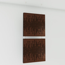 (Nut) 2 Pack - Decorative Hanging screen Acoustic panels WAVE | Hanging Wall Dividers – Suspended Room Partition