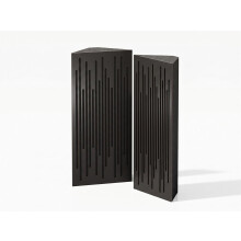 (Black) 2 Pack - Narrow Acoustic Corner Bass Trap P14 | Low Frequency Sound Absorbers | Size 50x23cm