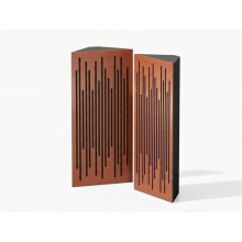 (Cherry) 2 Pack - Narrow Acoustic Corner Bass Trap P14 | Low Frequency Sound Absorbers | Size 50x23cm