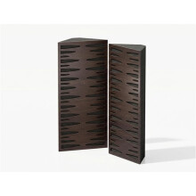 (Wenge) 2 Pack - Narrow Acoustic Corner Bass Trap P34 | Low Frequency Sound Absorbers | Size 50x23cm