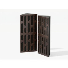 (Wenge) 2 Pack - Narrow Acoustic Corner Bass Trap P24 | Low Frequency Sound Absorbers | Size 50x23cm