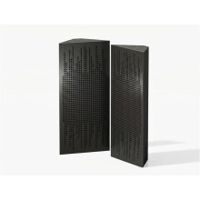 (Black) 2 Pack - Narrow Acoustic Corner Bass Trap P6 | Low Frequency Sound Absorbers | Size 50x23cm