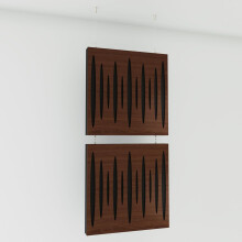 (Nut) 2 Pack - Decorative Hanging screen Acoustic panels PULSAR | Hanging Wall Dividers – Suspended Room Partition
