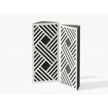 (White) 2 Pack - Narrow Acoustic Corner Bass Trap P1 | Low Frequency Sound Absorbers | Size 50x23cm