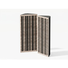 (Sonoma) 2 Pack - Narrow Acoustic Corner Bass Trap P9 | Low Frequency Sound Absorbers | Size 50x23cm