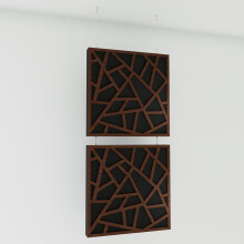 (Nut) 2 Pack - Decorative Hanging screen Acoustic panels SKYROSS | Hanging Wall Dividers – Suspended Room Partition