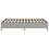 VidaXL (Light grey, double size) vidaXL Bed Frame Bed Base Bedstead Mattress Foundation Upholstered Bed Fabric 7