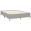 VidaXL (Light grey, double size) vidaXL Bed Frame Bed Base Bedstead Mattress Foundation Upholstered Bed Fabric 5