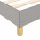 VidaXL (Light grey, double size) vidaXL Bed Frame Bed Base Bedstead Mattress Foundation Upholstered Bed Fabric 8