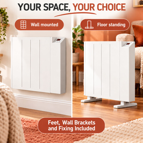 MYLEK (600W) Smart Electric Panel Heater IP24 Rated 2