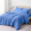 Imperial Rooms (Light Blue, Super King) Duvet Cover Set with Pillowcases - Soft Brushed Microfibre Quilt Cover Bedding Set, Hypoallergenic & Machine Washable 1