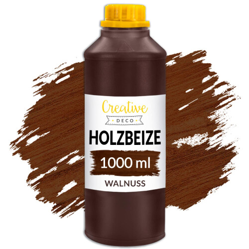 Creative Deco Holzbeize auf Wasserbasis | 1L | Walnuss Holz Farbe