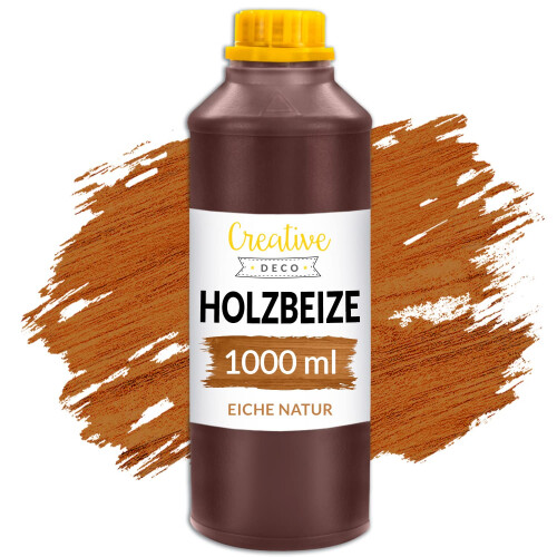 Creative Deco Holzbeize auf Wasserbasis | 1L | Eiche-Natur Holz Farbe