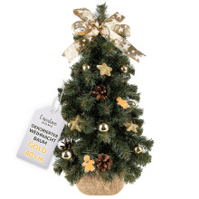 Creative Home Weihnachtsbaum Geschmückt Gold | Höhe 40 cm