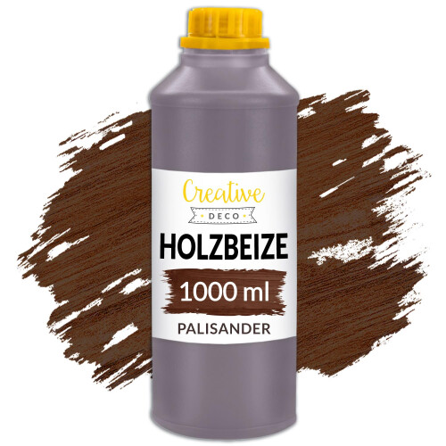Creative Deco Holzbeize auf Wasserbasis | 1L | Palisander Holz Farbe